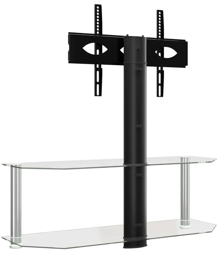 Supporto tv angolare 2 livelli per 32-70 pollici nero e argento