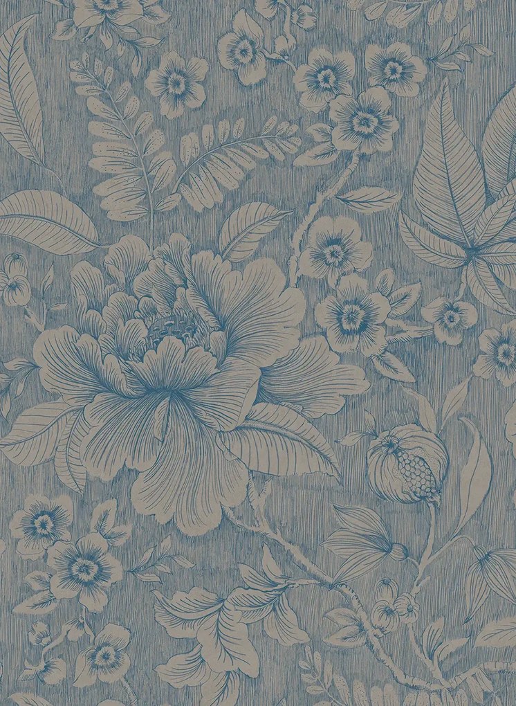 Eijffinger Carta da parati Casa di Fiori - Khaki/ Blue