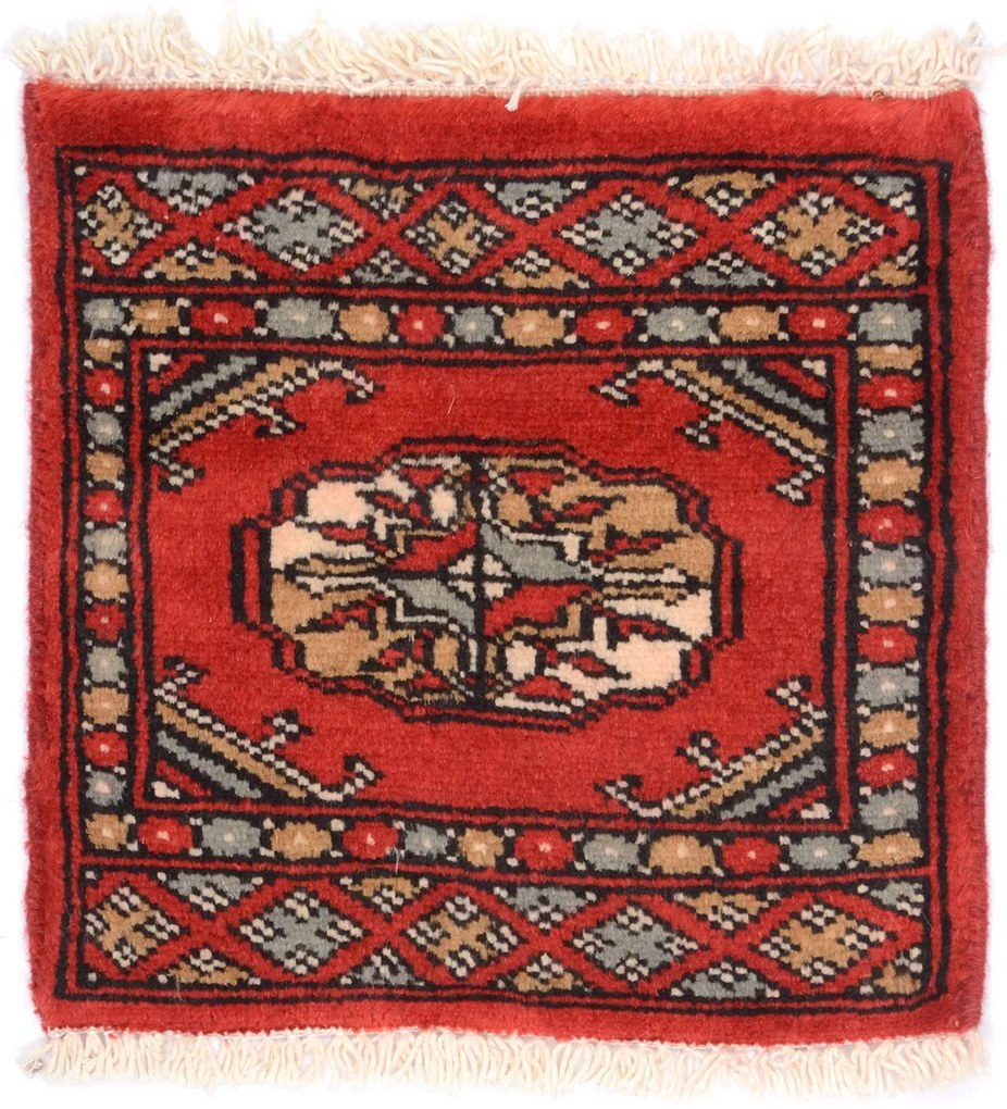 Bokhara Tappeto 30x30 (Pakistan) Annodato A Mano