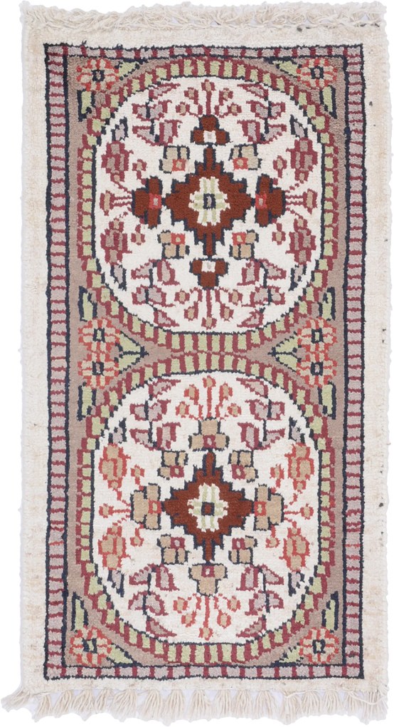 Agra Tappeto 30 x 60 (Indian) Annodato A Mano