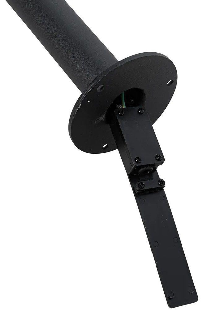 Lanterna moderna nera con vetro trasparente 100 cm IP44 - Sfera