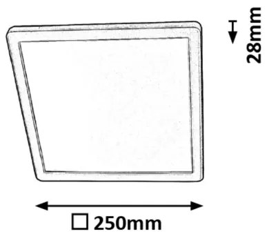 Rabalux 3359 - Plafoniera LED da bagno LAMBERT LED/15W/230V IP44