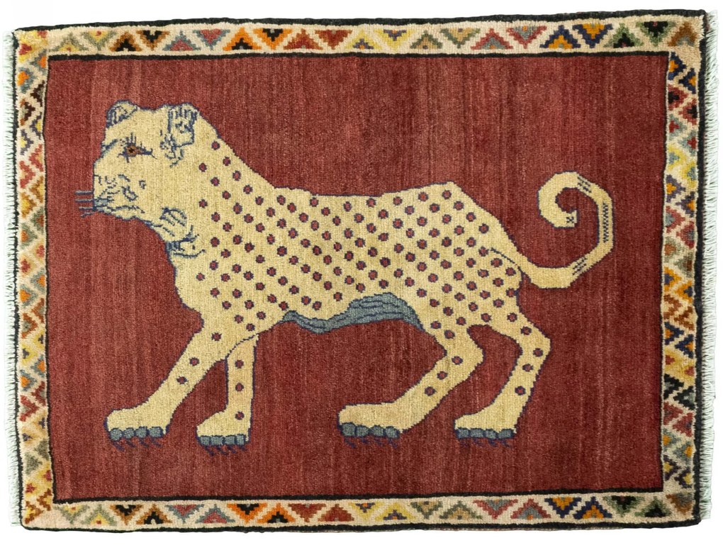 Gabbeh Tappeto persiano 120 x 90 Rosso (Iran) Annodato A Mano