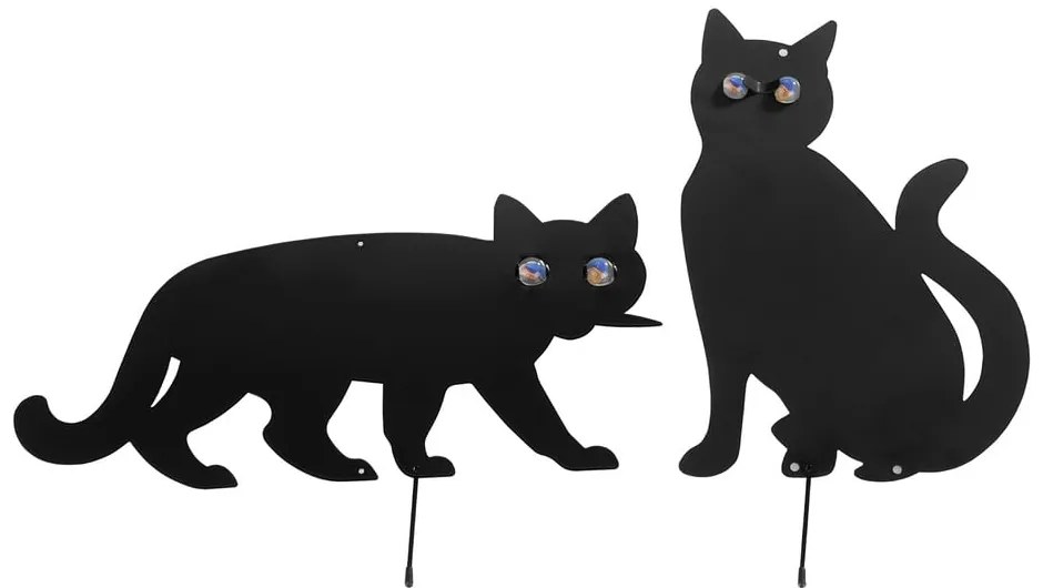 Spaventapasseri in metallo 2 pezzi Cats - Maximex