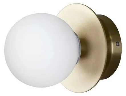 Art Deco Applique da Parete/Plafoniera IP44 Brushed Brass - Globen Lighting