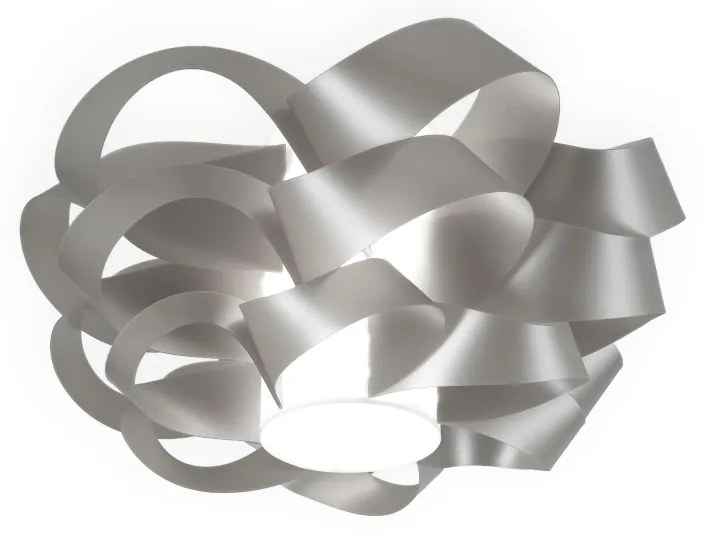 Plafoniera Moderna Cloud Polilux ® Argento 1 Luce E27 D60Cm