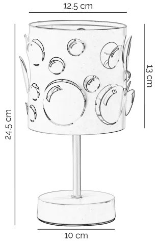 ONLI - Lampada da tavolo BOLLICINE 1xE14/6W/230V 22 cm bianca
