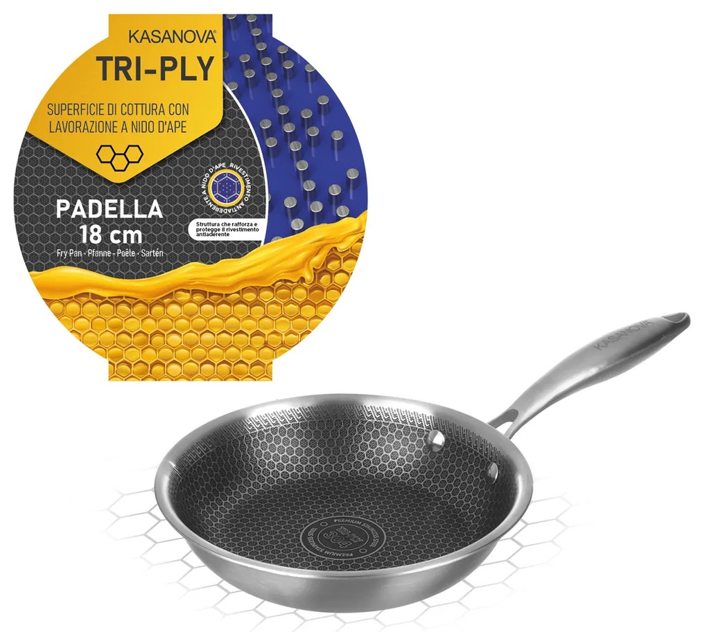 Padella 20 cm a 3 strati Tri - ply