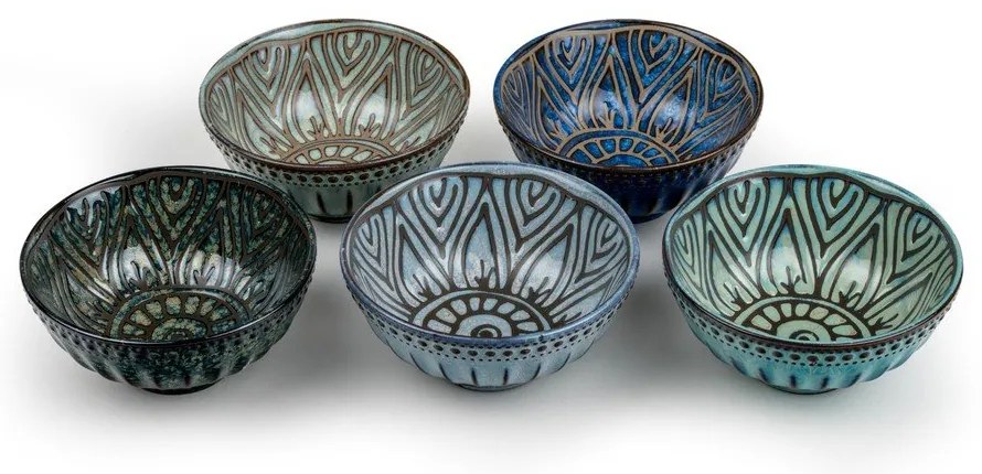 Ciotoline in set da portata in porcellana 5 pz 150 ml Jara – Bredemeijer