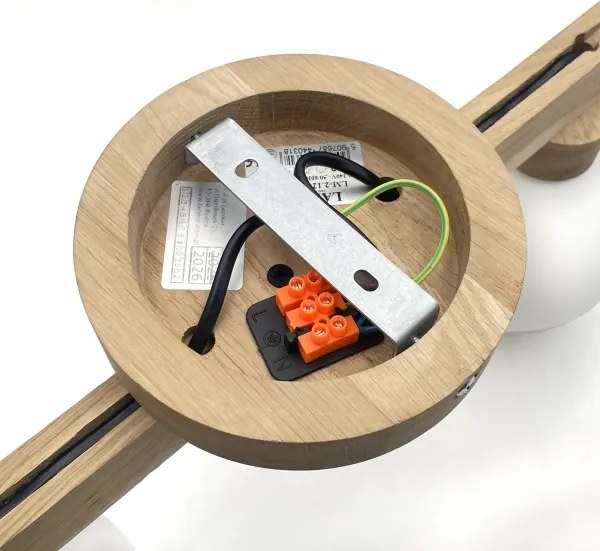 Plafoniera da soffitto ANTONIO 2xG9/5W/230V rovere/bianco