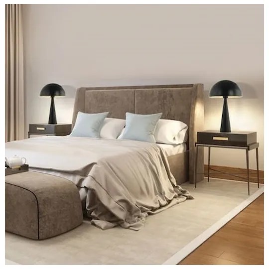 Zambelis 20210 - Lampada da tavolo 1xE27/25W/230V nero