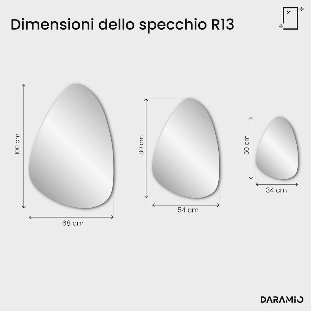 Specchio a forma di goccia – Pure Collection R13