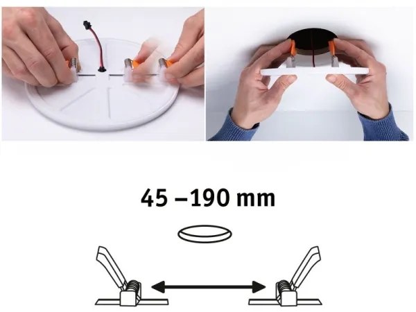 Paulmann 92392 - LED/17,5W IP44 Lampada da incasso per bagno VARIFIT 230V