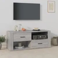 Mobile TV Grigio Sonoma 100x35x40 cm in Legno Multistrato cod mxl 26622