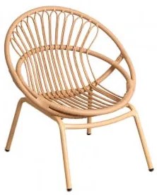 Poltrona in vimini sintetico Kletta NATURAL - Sklum
