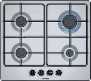 Bosch - Serie 4 PGP6B5B86. Colore del prodotto: Acciaio inox, Posizionamento dell'apparecchio: Da incasso, Dimensione della larghezza del piano