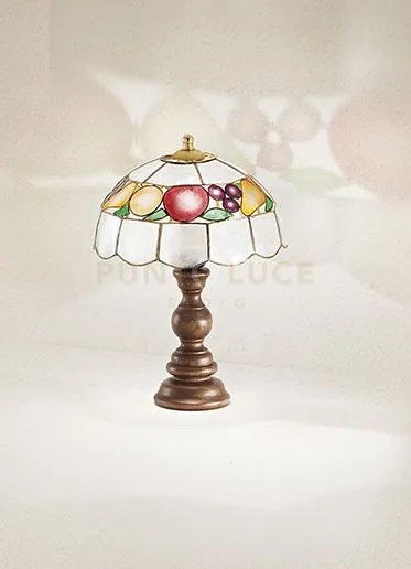 Solo paralume madreperla d.23 cm cocktail d.23cm decoro frutta