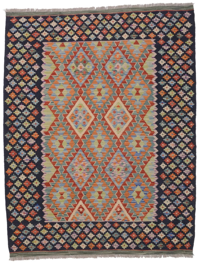 Kilim Tappeto orientale 160x200 (Afghanistan) Tessuto A Mano