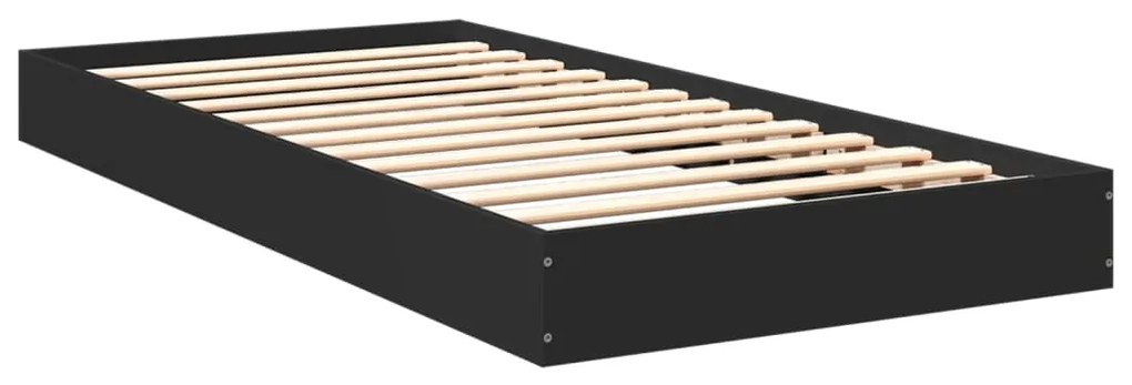Giroletto nero 90x200 cm in legno multistrato