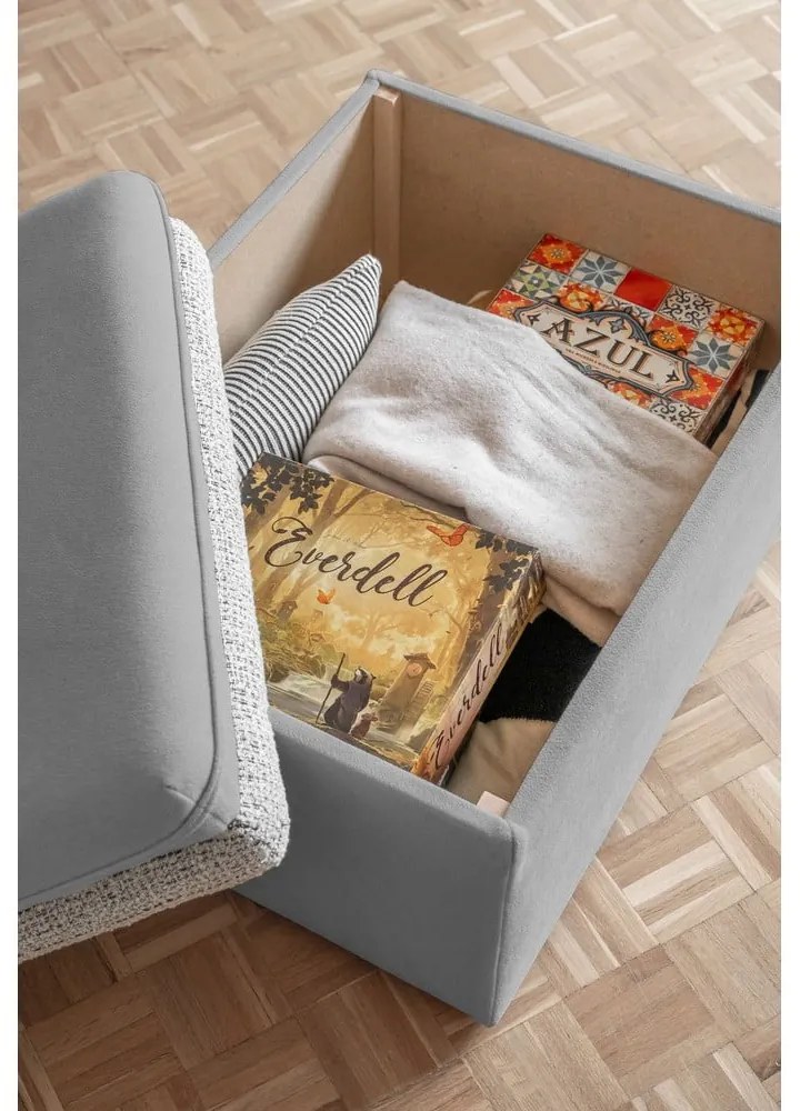 Poggiapiedi in grigio chiaro Wilson – Miuform