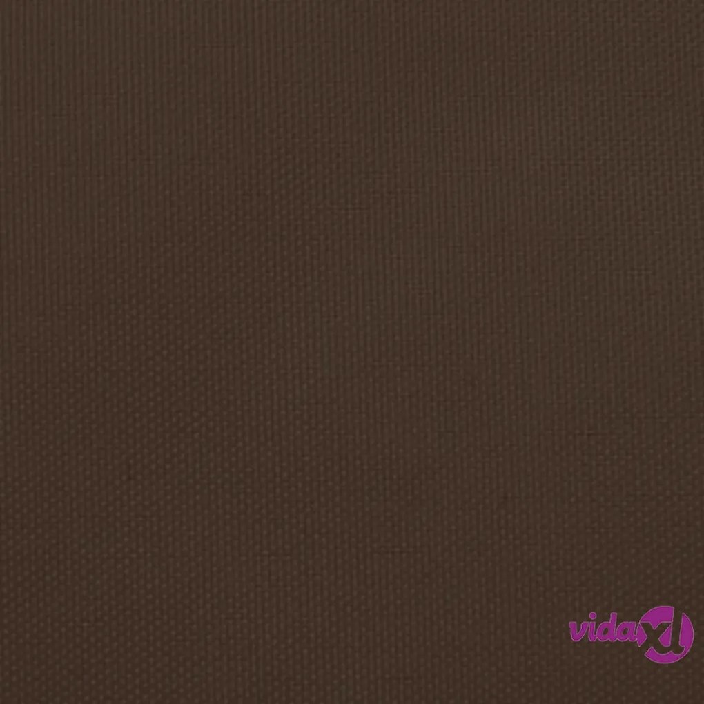 vidaXL Vela Parasole in Tela Oxford Quadrata 2x2 m Marrone