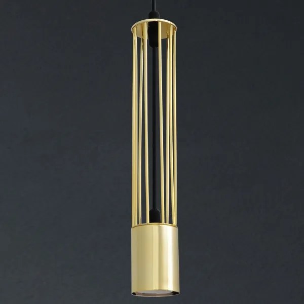 LED Lampadario su corda BARS 1xGU10/4,8W/230V oro