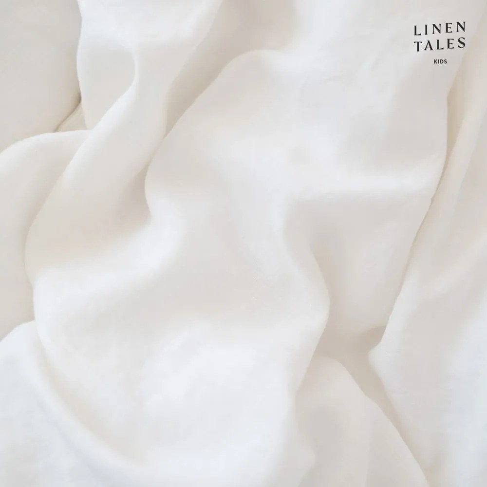 Biancheria da letto per bambini per letto singolo 140x200 cm White - Linen Tales