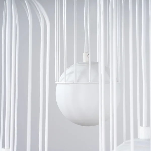 Sollux SL.1335 - Lampadario a sospensione con filo BRINA 3xG9/8W/230V bianco