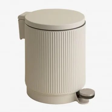 Cestino A Pedale Midler 5l Gardenia Bianco - Sklum