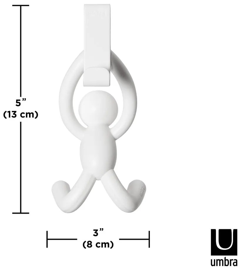 Ganci per appendere in plastica in set da 2 Buddy - Umbra