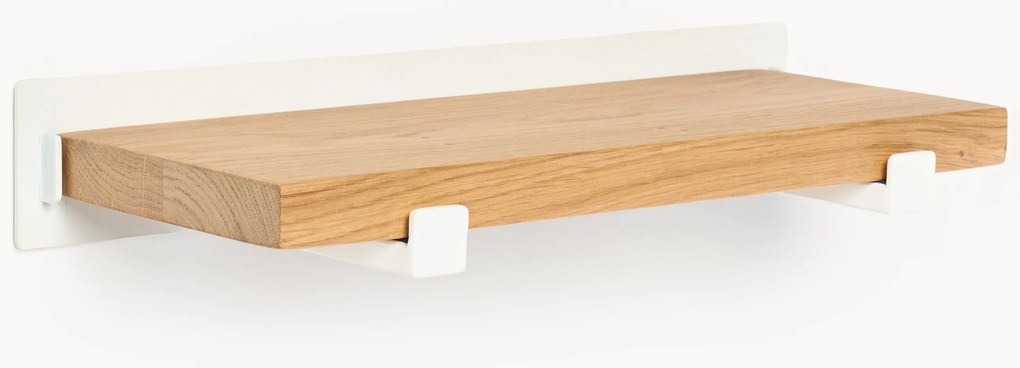 Mensola piccola da parete in legno di quercia Ally, larg. 40 cm