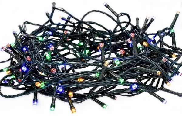 Solight 1V101-M-1 - Catena luminosa LED 100xLED/8 funzioni 13m IP44 multicolore