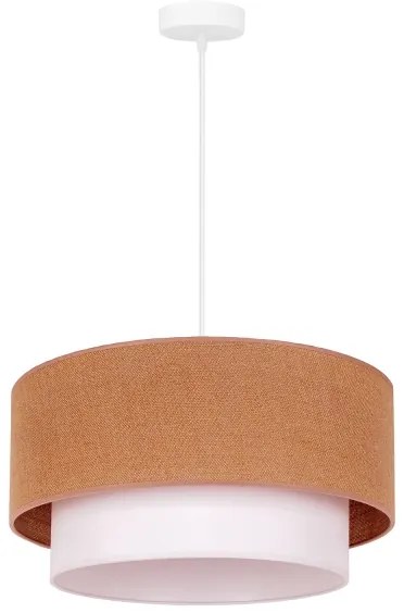 Duolla - Lampadario a sospensione con filo BOHO 1xE27/40W/230V diametro 45 cm beige/bianco