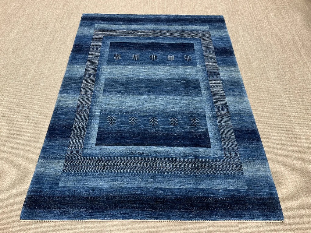 Loribaft Tappeto 170 x 230 Blu (Iran) Annodato A Mano