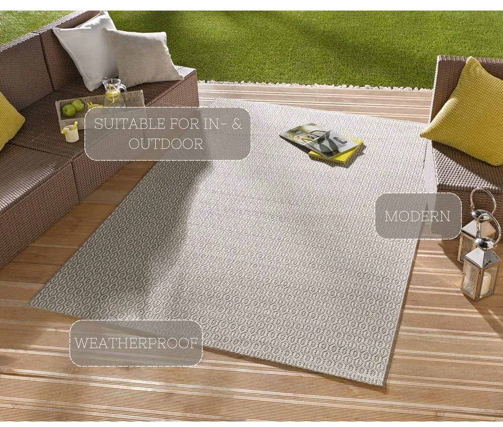Tappeto grigio per esterni , 200 x 290 cm Coin - NORTHRUGS