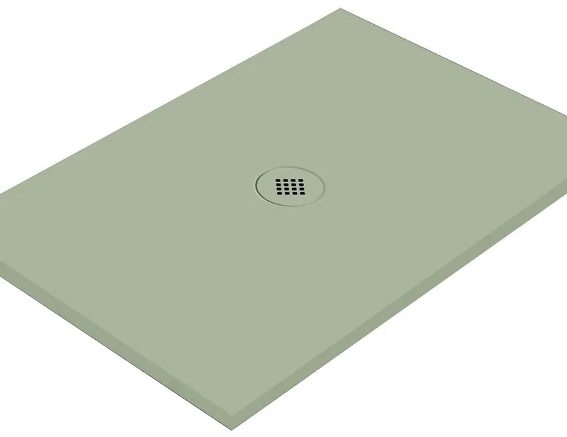 Piatto doccia in ceramica extra slim verde L 160 x L 70 cm