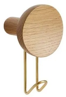 Around Gancio per cappotto Large Oak/Brass - Woud