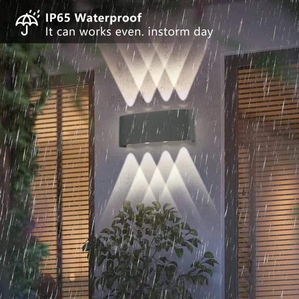 Brilagi - Lampada da parete LED per esterni FLAREBOX LED/8W/230V antracite IP65