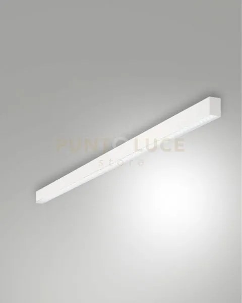 Millet plafoniera bianca a led 4000k 3580lm 23w prismatic ip40 100cm