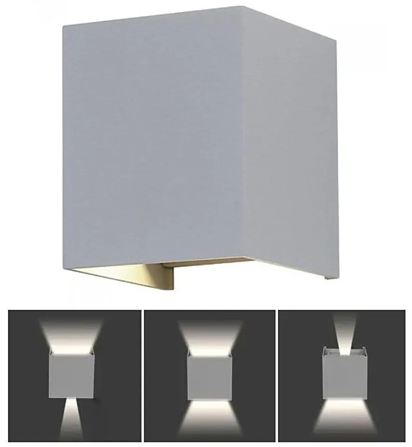 Applique LED da esterno LED/5W/230V 4000K IP65 grigio