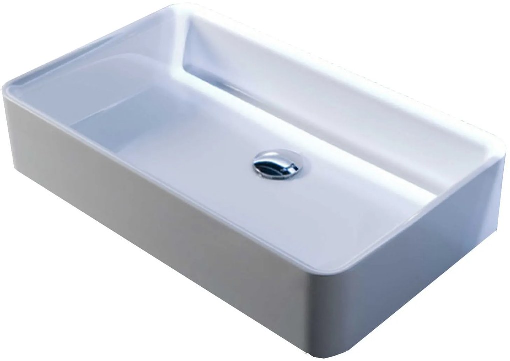 Antonio Lupi Servoretto63 Lavabo Rettangolare 63x38 cm In Ceramilux Bianco