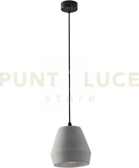 Lampadario a sospensione ando forma geometrica grigia 1 luce attacc...