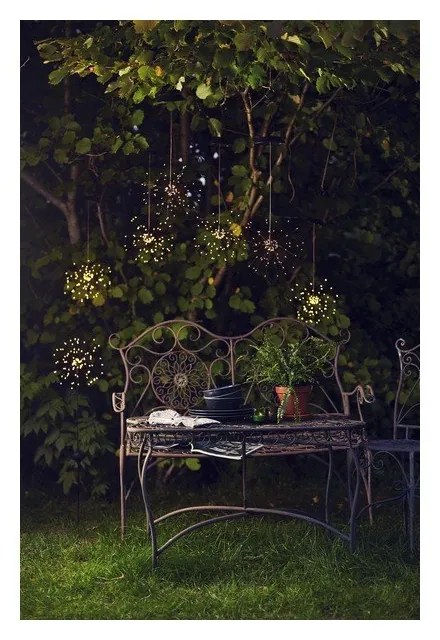 Apparecchio solare a LED per esterni con LED bianchi , altezza 100 cm Firework - Star Trading