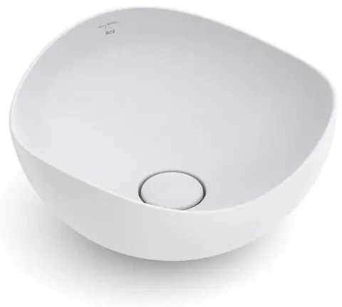 Lavabo da appoggio ROCA irregolare in ceramica beige