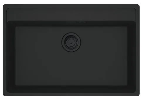 Lavello integrato 1 vasca FRANKE Maris fragranite L 51 x L 76 cm nero