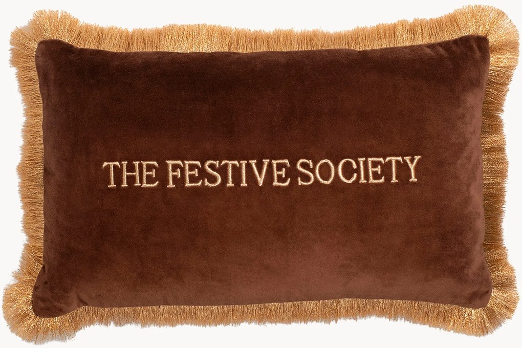Cuscino in velluto The Festive Society