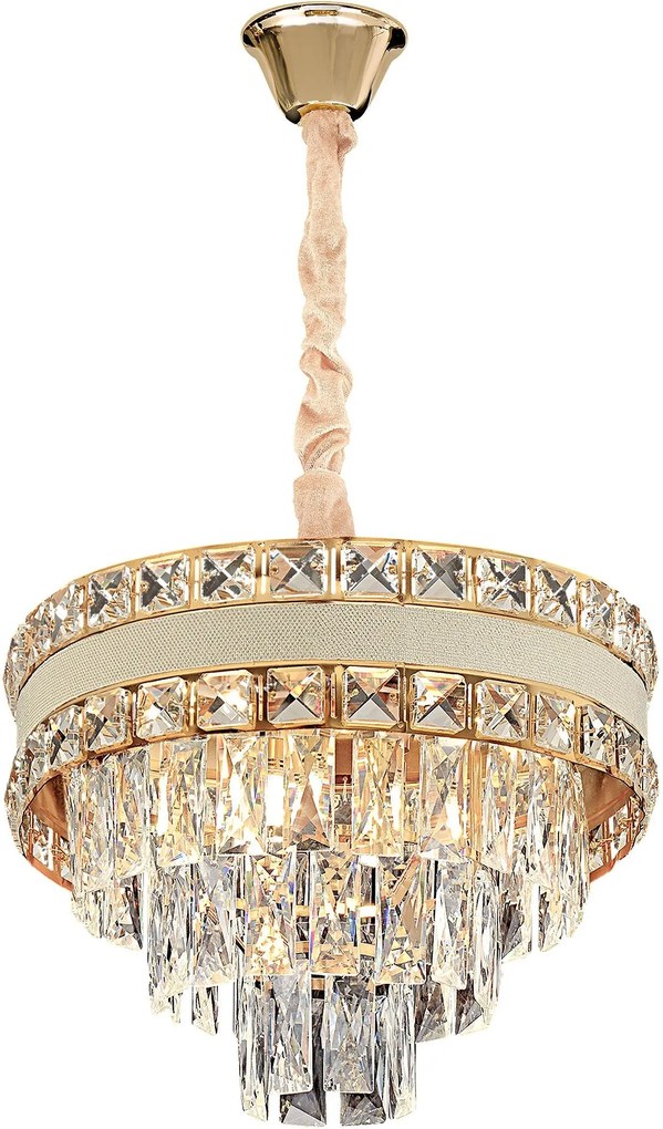 Lampada Cristal G047-CP 40CM GOLD
