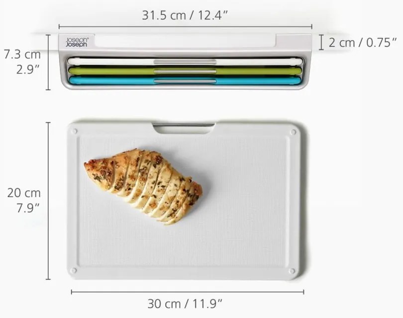 Set di taglieri 3 pz 31,5 x 23 cm Folio Slim – Joseph Joseph