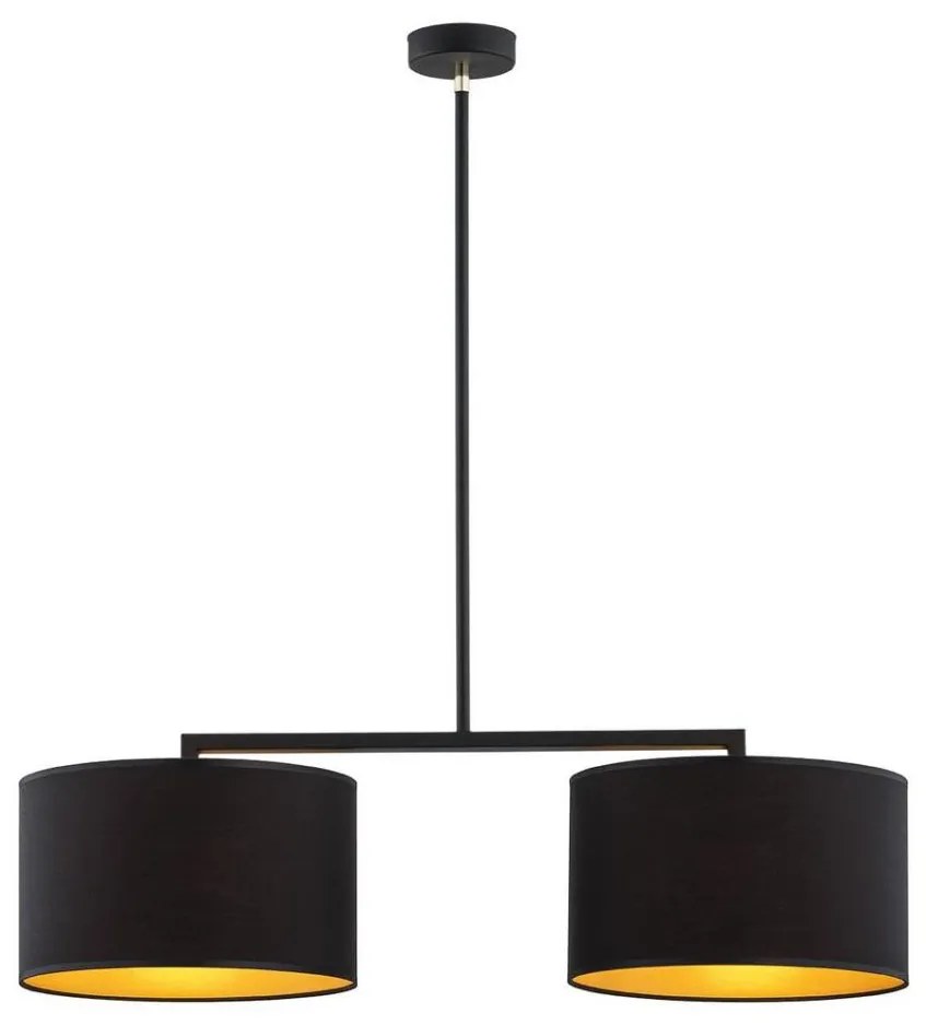 Argon 0899 - Lampadario su palo KARIN 2xE27/15W/230V nero