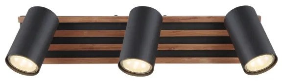 Globo 57909-3 - Faretto KAYDEN 3xGU10/25W/230V nero